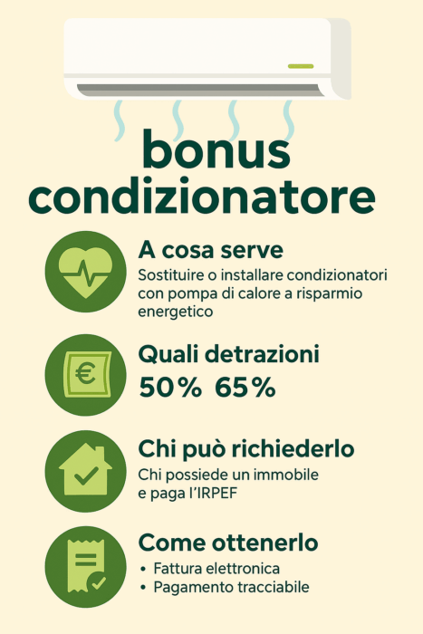 Bonus condizionatore 2025, come risparmiare davvero