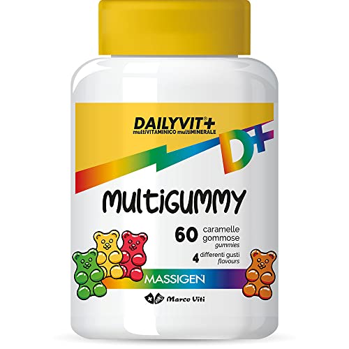 Massigen Dailyvit+ Multigummy Integratore Alimentare, 60 Caramelle Gommose